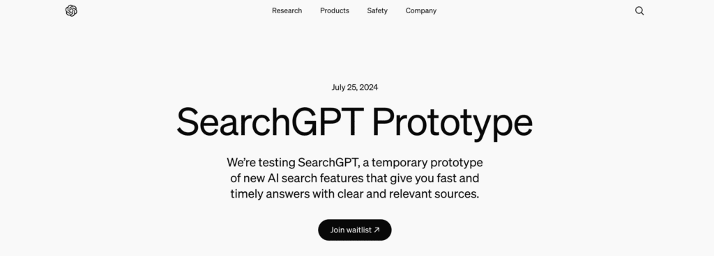 SearchGPT by Open Ai